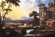 PATEL, Pierre Landscape with Ruins ag painting